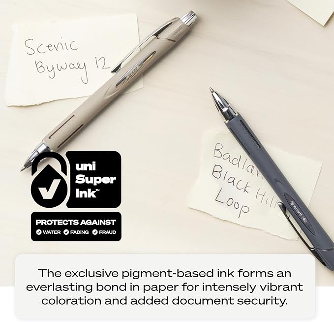 uni-ball Jetstream RT Pens - NY Times Wirecutter Best Pen for Over a Decade - Pack of 4 Black Fine Point Pens, 0.7mm - Back to School