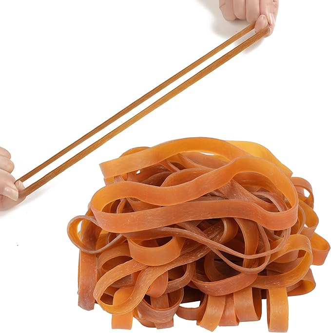 Rubber Bands Large Wide 6.5inch 35pcs Rubber Bands for Office Supplies Home School Elastic bands Large