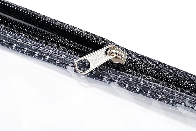 3.9 x 7.8 Clear Cash Register Money Pouch Bank Deposit Bag Check Wallet 40 Pack Zipper Closure