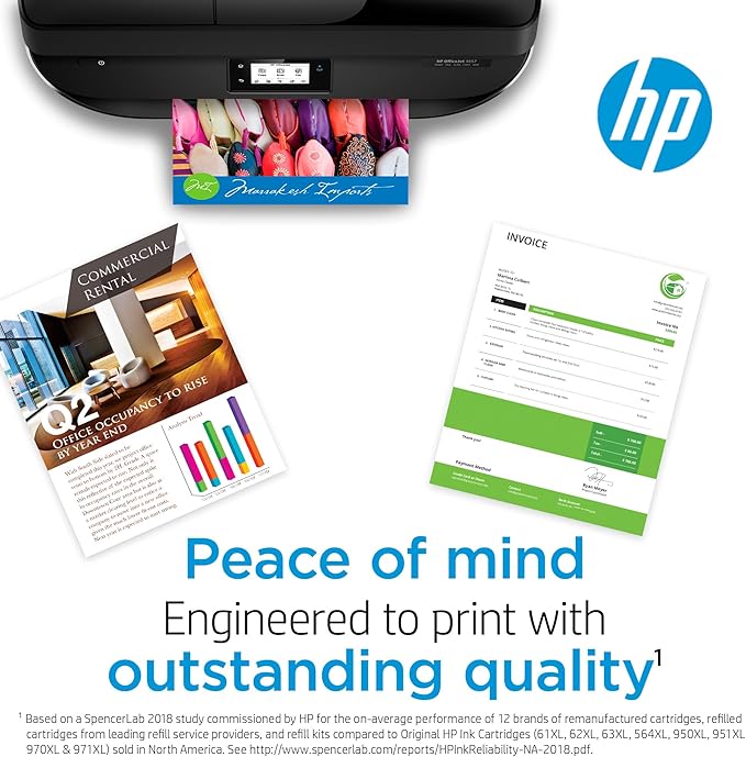 HP 902XL Yellow High-yield Ink Cartridge | Works with HP OfficeJet 6950, 6960 Series, HP OfficeJet Pro 6960, 6970 Series | Eligible for Instant Ink | T6M10AN