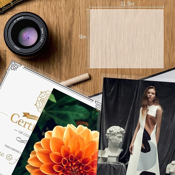 Thermal Laminating Pouches 9"x11.5" Inches, Holds 8.5 x 11 Inch Sheets,5mil 200Pack Hot Laminate Films, Clear Laminator Papers, Letter Size Lamination Sheets (125Mic 200Pcs)