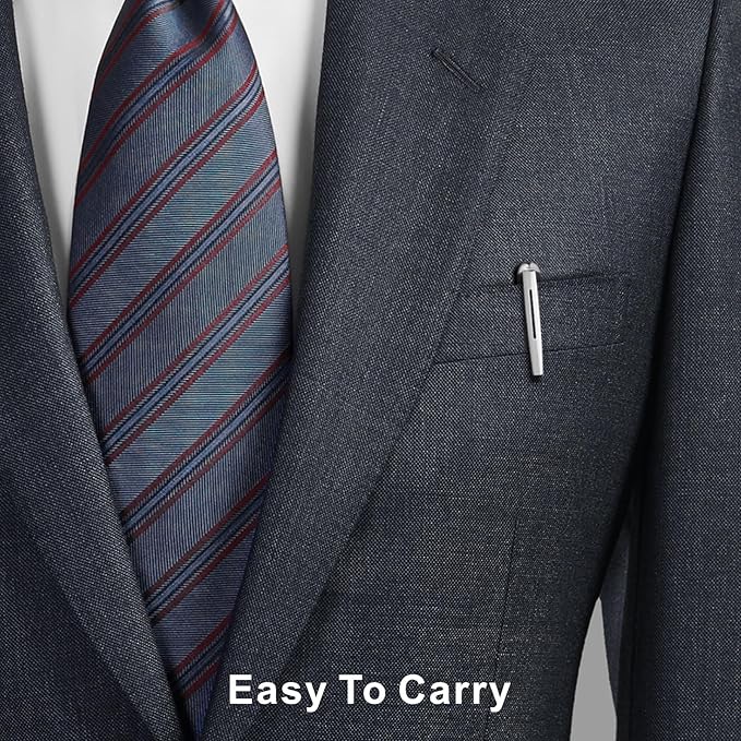 Cambond Black Pen Ballpoint Pens - Nice Pens Office Pen for Gift Business Men Police Flight Attendants Retractable Smooth Writing 1.0 mm Medium Point, 3 Pens with 3 Extra Refills (Black)