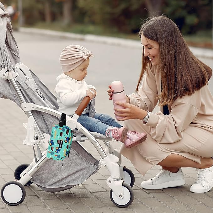 Cerbonny Freezable Cooler Bag for Work, School, Travel - Insulated, Fit for Yogurt, 3+ (Green Vehicle)