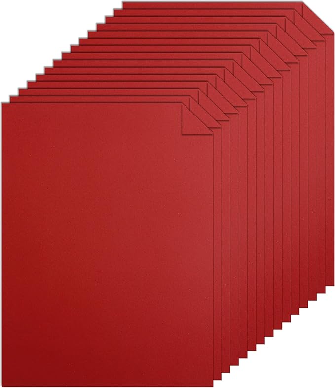 28 Sheets Christmas Red Cardstock 8.5 x 11 Craft Paper, 92lb Dark Red Card Stock for DIY Card Making, Thank You Cards, Wedding, Invitations, Birthday