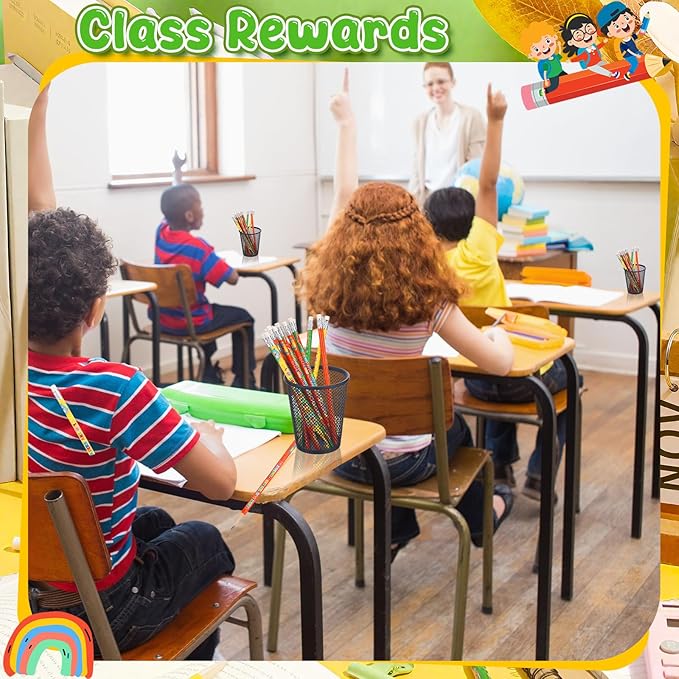 Tenceur 48 Pcs 3rd Graders Pencils, 3 Motivational Cute Pencils Bulk with Erasers for Kids Student Teacher Classroom Reward Back to School Supplies