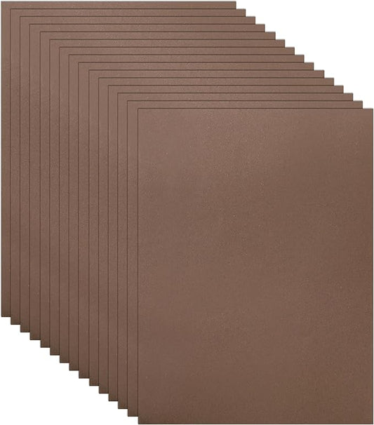 40 Sheets Coffee Color Cardstock 8.5 x 11 Craft Paper, 75lb Heavyweight Dark Brown Card Stock for DIY Cards Making, Wedding Invitations, School Crafting, Greeting Cards