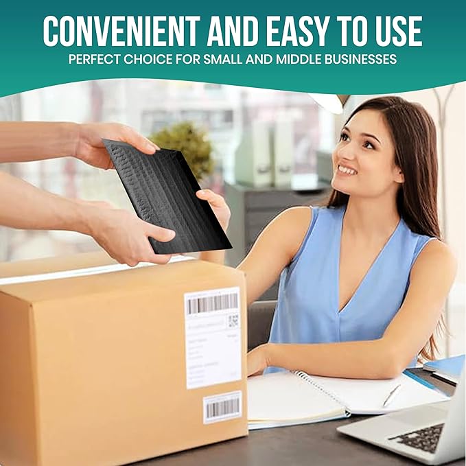 Levex - #2 8.5" x 12" [10 Pack] Black Poly Bubble Mailers, Padded Envelope Mailers, Packing Envelope & Mailing Bags for Shipping