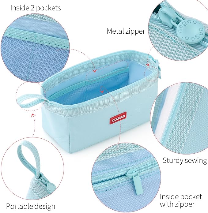 CICIMELON Pencil Case Large Capacity Pencil Pouch Pen Bag for School Teen Girl Boy Men Women