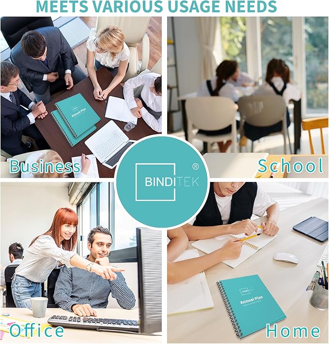 Binditek 100 Pack 8mil PVC Clear Binding Presentation Covers, Letter Size, 8.5 x 11 Inches, Square Corners, Un-Punched, Office Supplies