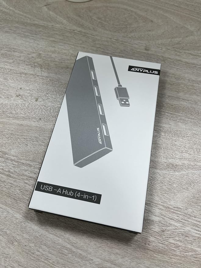 USB Hub, USB 3.0 Hub Aluminum Alloy Ultra Slim USB Splitter, Portable 4 Port USB Extender, USB Hub for Laptop, PC, MacBook, iMac, Surface Pro, Mac Pro, Flash Drive, XPS 【Black】