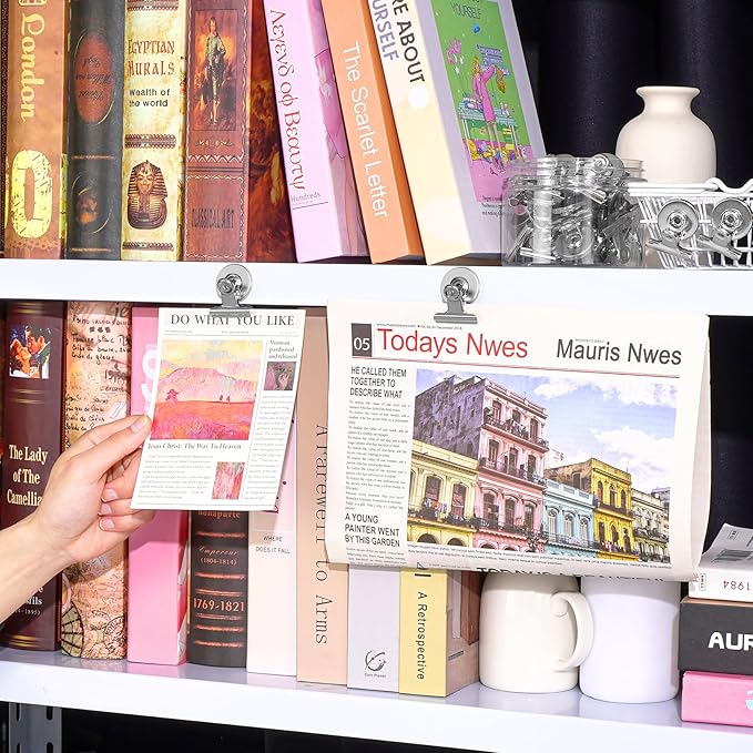 20 Pack Refrigerator Fridge Magnets, Cute Magnet Clips for Fridge, Magnetic Magnet Clips Heavy Duty Magnets Refrigerator for Note List, Photo Display, Whiteboard, Refrigerator, Locker