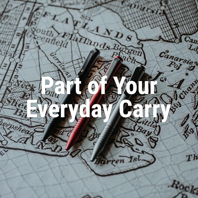 Everyman Grafton Mini Twist Refillable 0.7mm Ball Point Pen Crimson | Sleek Anodized Aluminum Pocket Pen with Grooved Grip | Smooth Writing EDC Ink Pen for Office, Travel, Work & Gifting