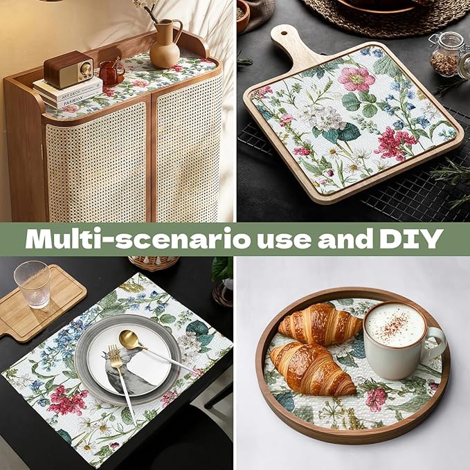 Shelf Liner for Kitchen Cabinets Non Adhesive Drawer Liner,Cabinet Liner for Shelves,Non Slip Kitchen Drawer Liners for Dresser,Waterproof Shelf Paper for Refrigerator,Cupboard,12In x 10FT