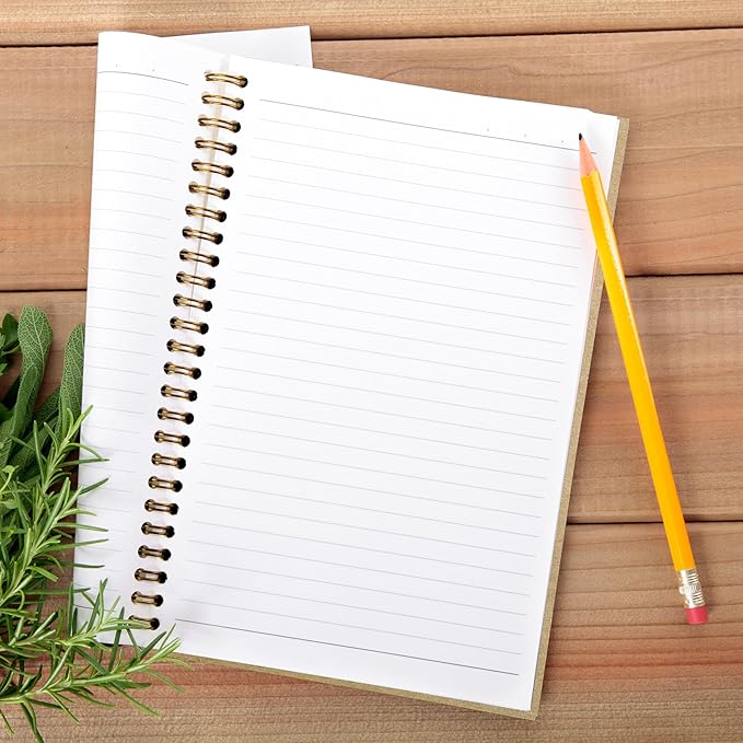 Floral Skull Notebook, Goth Gothic Notebook Journal, Witchy Journal, Goth Office Supplies, Spiral Notebook 5.5x8.3, Kinda Emotion Kinds Emotionless Kraft Paper