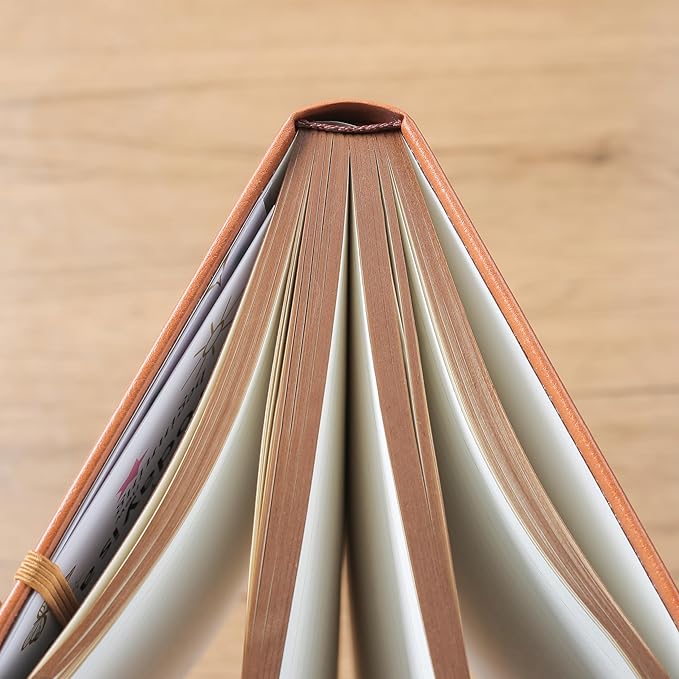 ZXHQ A5 360 Pages Lined Journaling Notebooks with Pen, Journals for Women Men Writing Notebook, Tree of Life Design, Brown Edge Fine Inner Pocket - Light Brown