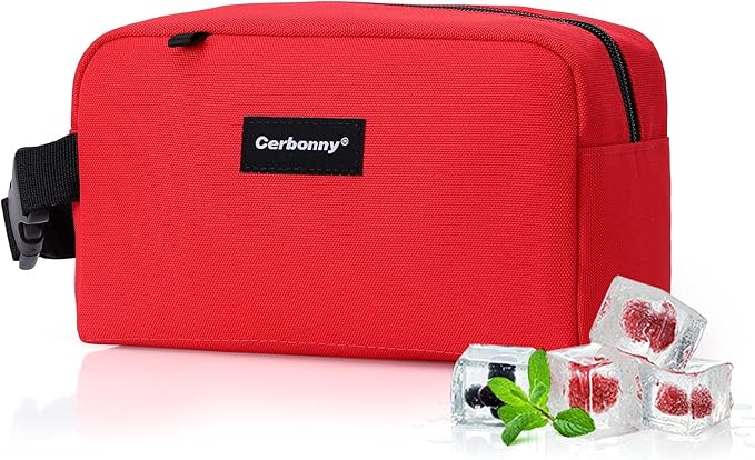 Small Cooler Bag Freezable Lunch Bag for Work School Travel,Small Lunch Bag,Small Insulated Bag For Kids/Adults,Freezer Lunch Bags,Freezable Snack Bag,Mini Lunch Bag Fit For Yogurt,Suit for 3+.