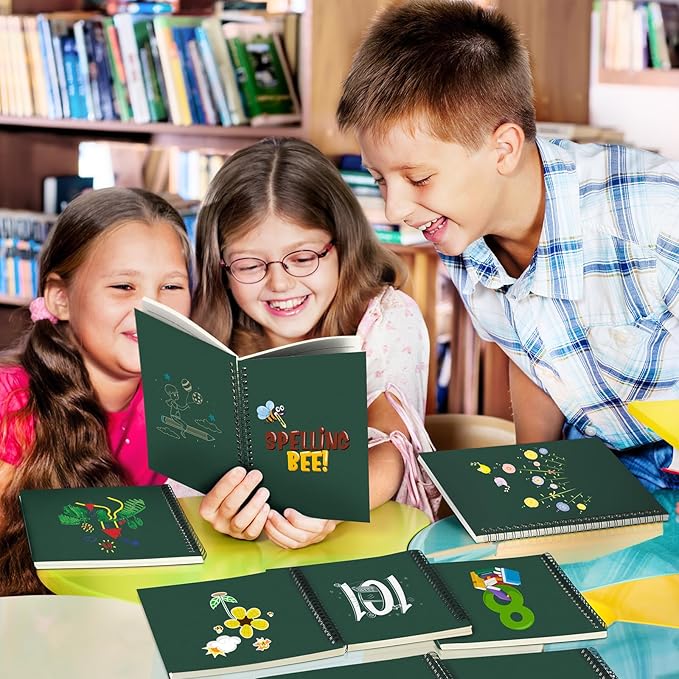 Yahenda 72 Pcs Spiral Notebook Bulk A5 Journal Lined 8.3'' x 5.5'' Writing Composition Paper Small Notepad Subject Notebook for Students Office Business Back to School Supplies (Deep Green)