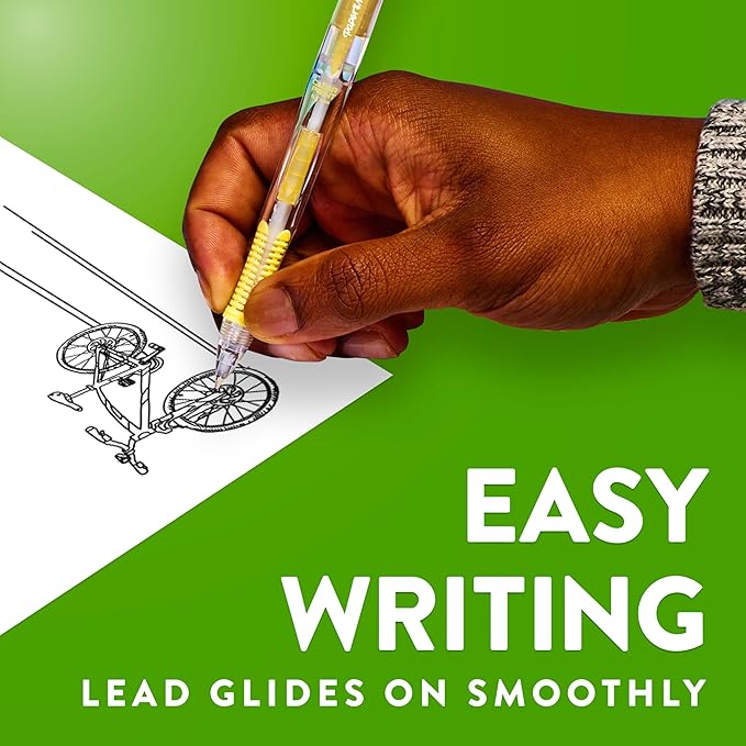 Paper Mate Clearpoint Mechanical Pencils, 0.7mm HB #2 Pencil Lead, 2 Pencils, Assorted Barrel Colors, 10 Count - Back to School,Teacher Supplies, Drawing, Sketching