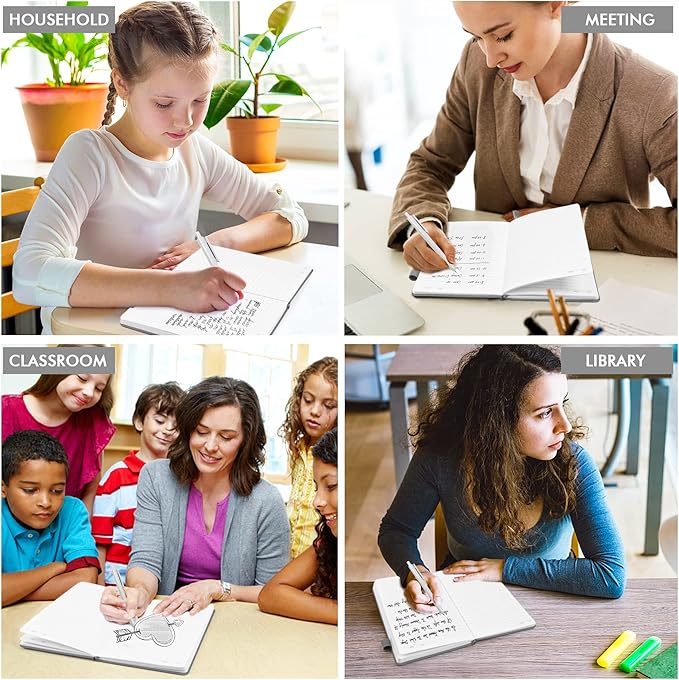 12 Pack Notebooks Journals Bulk with 12 Black Pens, Feela A5 Hardcover Notebook Classic Ruled Journal Set with Pen Holder for School Business Work Travel Writing, 120 GSM, 5.1”x8.3”, Gray