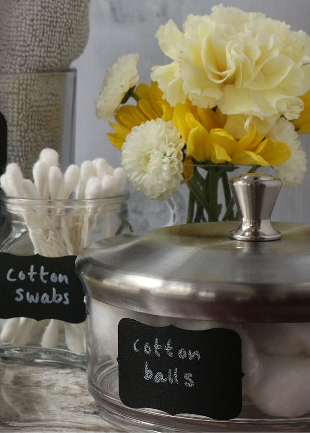 Cestari Chalk Pen Set | Bold White Liquid Chalk Marker with 2mm Fine Tip for Writing and Drawing | Erasable Chalkboard Label Chalk Paint Pen | Organizing, Parties, Spices, Weddings, Crafts | 2 pack