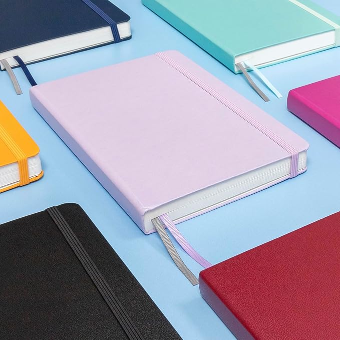 PAPERAGE Lined Journal Notebook, (Mint), 252 Pages, Medium 5.6 in x 8 in - 100 GSM Thick Paper – Hardcover Journaling Notebook for Work, School & Note Taking