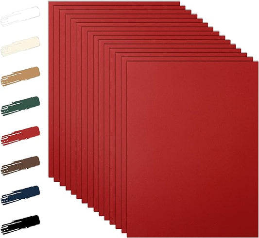 100 Sheets Christmas Red Cardstock 8.5 x 11 Scrapbooking Paper, 92lb Heavyweight Printer Paper Card Stock for Wedding Invitations, School, DIY Cards Making, Anniversary Card, Graduations