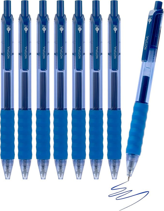 Retractable Gel Pens Clicker, Medium Point 0.7, Premium Comfort Grip for Note Taking, Journaling and Smooth Writing