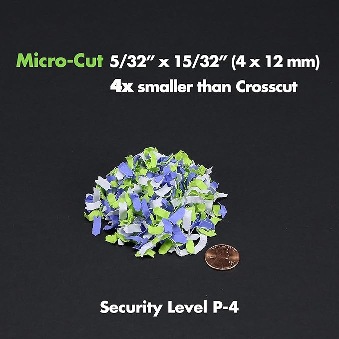 Aurora Desktop Style High-Security Anti-Jam 12-Sheet Micro-Cut Paper and CD/Credit Card/Junk Mail Shredder with 1.8 Gallon Pullout Basket/Security Level P-4