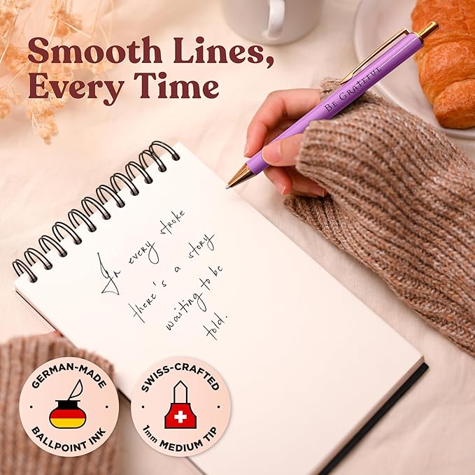 MESMOS Pastel Pens, Christian Gifts, Religious Gifts for Women, Bible No Bleed Through Cool Fancy Pens for Women, Nurse Journaling Cute Luxury Pretty Chic Nice Pen Set