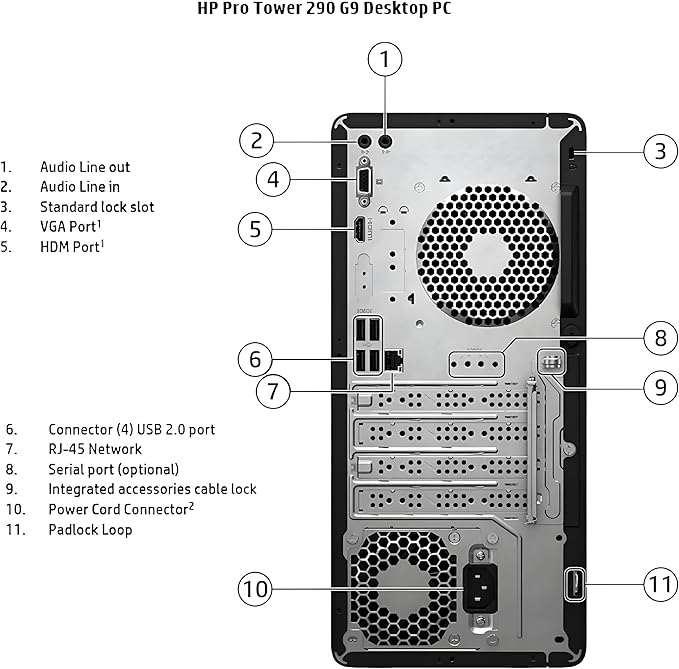 HP 290 G9 Desktop Computer, 13th Gen Intel Core i3-13100 Processor (Up to 4.50GHz)- 64GB RAM - 2TB PCIe SSD - HDMI, VGA, Wire Keyboard & Mouse, Wi-Fi, Windows 11 Pro