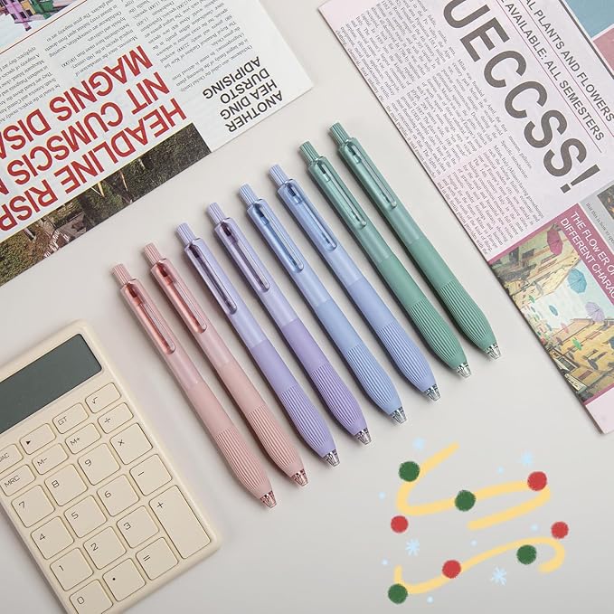 Linbsunne Gel Pens Black Ink Pens for Office 0.5mm Fine Point Pens Smooth Writing Retractable Work Pen (18-count)