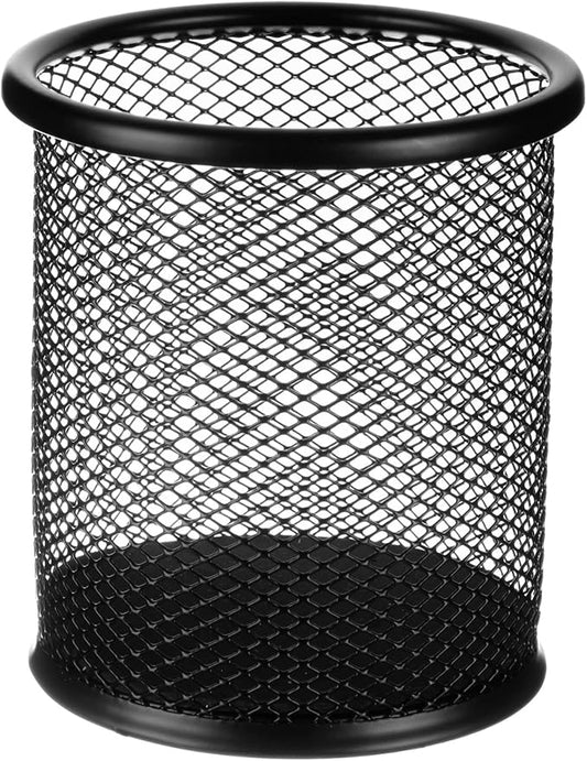 M&G Black Mesh Pen Holder, Metal Pencil Cup Holder Wire Mesh Pencil Holder for Desk Office School Organizer