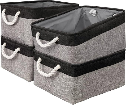 Storage Bins, Storage Cubes Storage Containers for Organizing with Handles for Organizer Bins (15.7 x 11.8 x 8.2 inches)