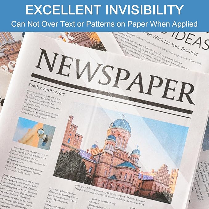 Beieverluck 48 Rolls Invisible Tape Refill 3/4 Inch X 1000 Inches Matte Tape for Dispenser Refill 1 Inch Core Magic Tape for Office Home School Supplies Correction Labeling Gift Wrapping Tape Roll