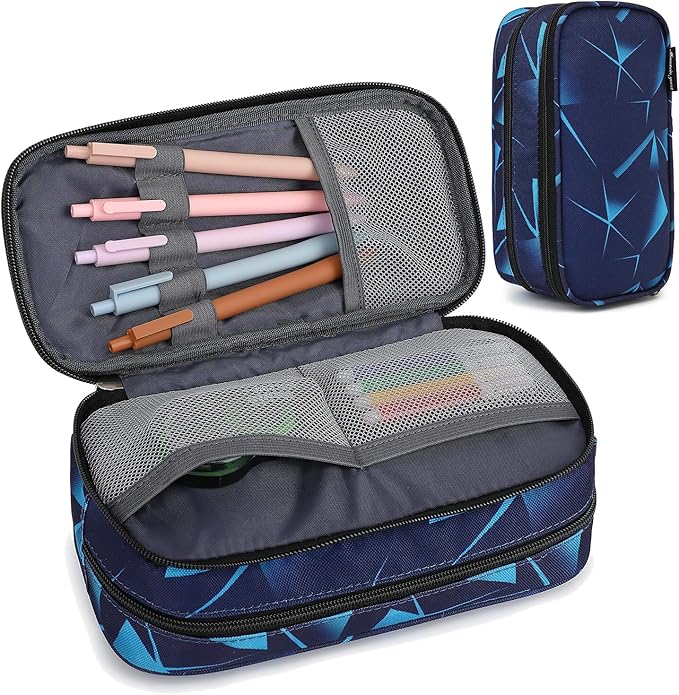 Pencil Cases for kids, Large Capacity Pencil Pouch, Office College School Marker Organizer Case pen for Men Women Adult Teens