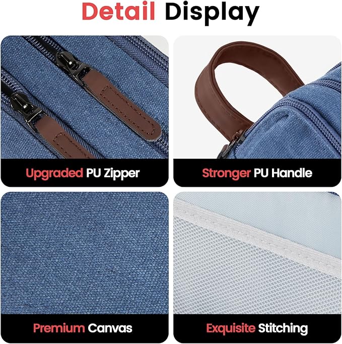 Sooez Large Pencil Case Pouch, Extra Big Pencil Pouch Pencil Bag with PU Handle & Zipper, Sturdy Pen Case with 3 Compartments, Aesthetic School College Supplies Organizer for Men Women Boys, Green