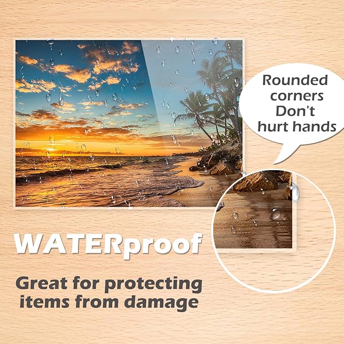 Clear Thermal Laminating Plastic Paper Laminator Sheets - 8.9 Inch x 11.4 Inch, 1000-Pack