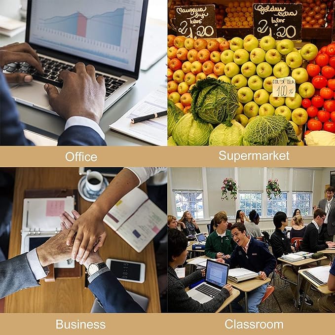 Desktop Calculator Extra Large 5-Inch LCD Display 12-Digit Big Number Accounting Calculator with Giant Response Button, Battery & Solar Powered, Perfect for Office Business Home Daily Use(6815-2pcs)