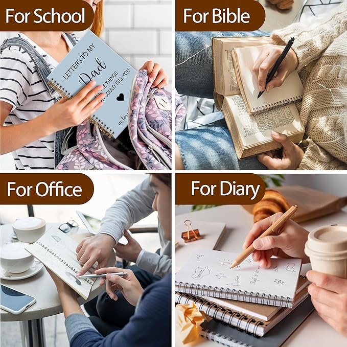 Memorial Gifts for Loss of Dad Grief Notebook Journal, Letters to My Dad in Heaven Journal, Sympathy Notebooks Gifts for Loss of Dad Father, In Loving Memory Sympathy Gifts, 6x8.2In（Blue）