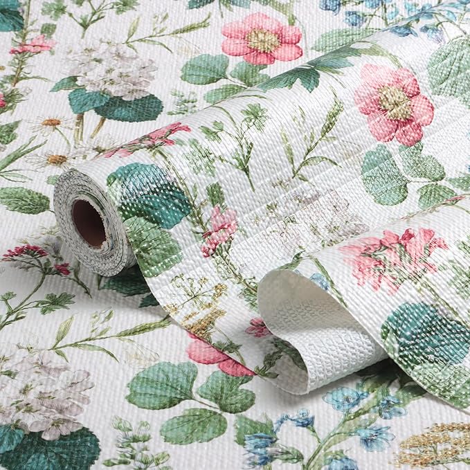 Shelf Liner for Kitchen Cabinets Non Adhesive Drawer Liner,Cabinet Liner for Shelves,Non Slip Kitchen Drawer Liners for Dresser,Waterproof Shelf Paper for Refrigerator,Cupboard,12In x 10FT