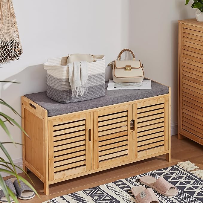 Storage Basket for Organizing, Woven Baskets for Storage, Rectangle Decorative Baskets for Shleves, Closet, Toys, Books, Nursery Organizer Bins - Pack of 3 (Gradient Gray, 13"x9.85"x8.7")