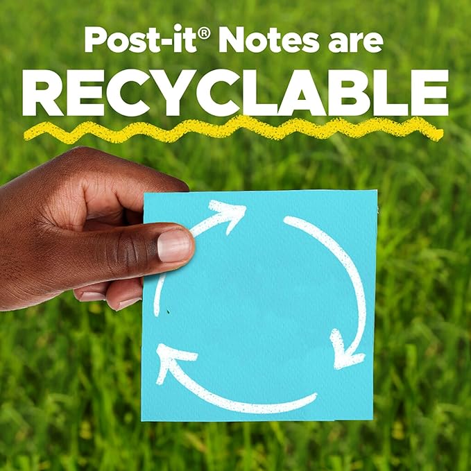 Post-it Super Sticky Notes Value Pack, 24 Pads, Convenient School Bus Carry and Storage Case, 2X The Sticking Power, 3x3 in, Bright Colors (Orange, Pink, Blue, Green, Yellow), Recyclable (654-24SSBUS)