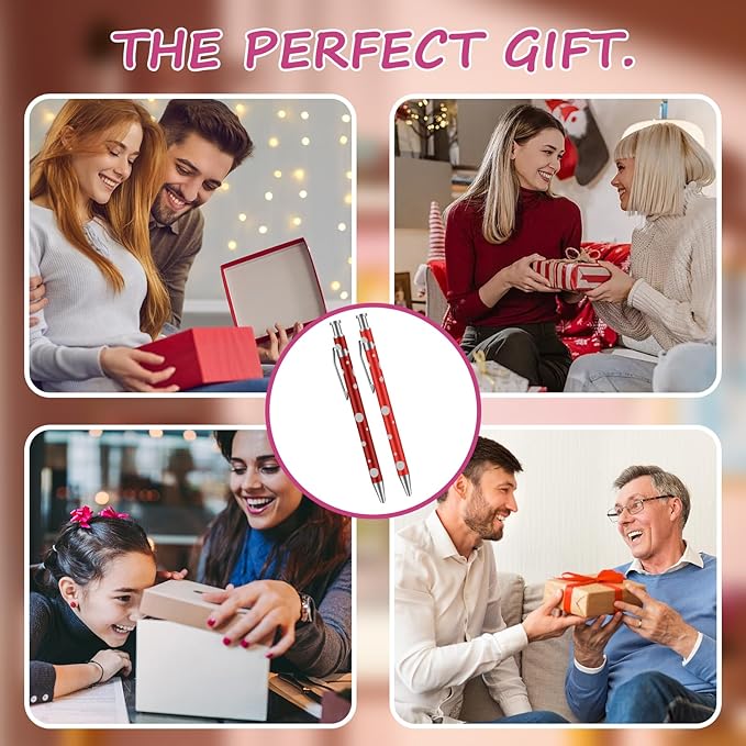 Retractable Ballpoint Pens, Assorted Colors, Men Women Retractable Pens,1.0 mm Black Ink (24)