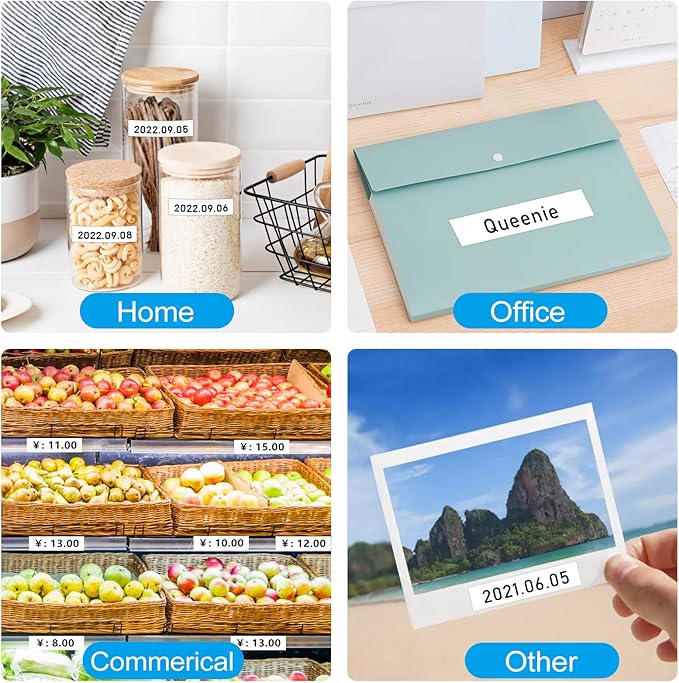 TZe-241 18mm 0.7 Laminated White Tape TZe Replacement for Brother TZe241 P Touch Label Tape 3/4, 18mm TZe Compatible with Brother Label Maker PT-D400 PT-D460 PT-D600 PT-P710BT, 3 Packs