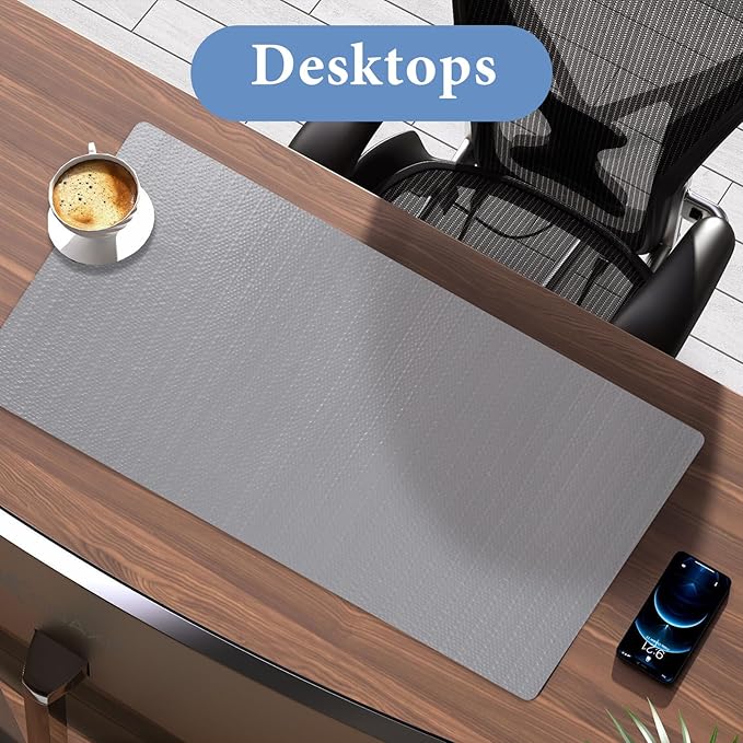 Shelf Liners for Kitchen Cabinets Non Adhesive Drawer Liner 17in x 20FT Pure Grey Thickened Shelf Liner Strong Non-Slip Easy to Clean for Tool Box Refrigerator with Knife and Tape Measure