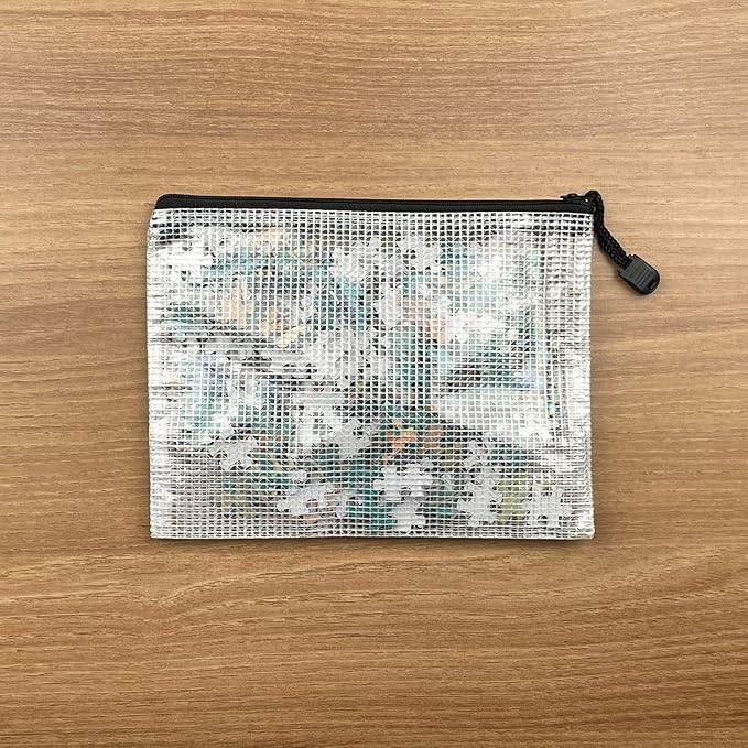 Oaimyy-20 PCS-5" x 7"-Mesh Zipper Pouch, Plastic Zip File Folders Puzzle Bags for Organizing,Office Supplies,Travel,Home Storage,Color