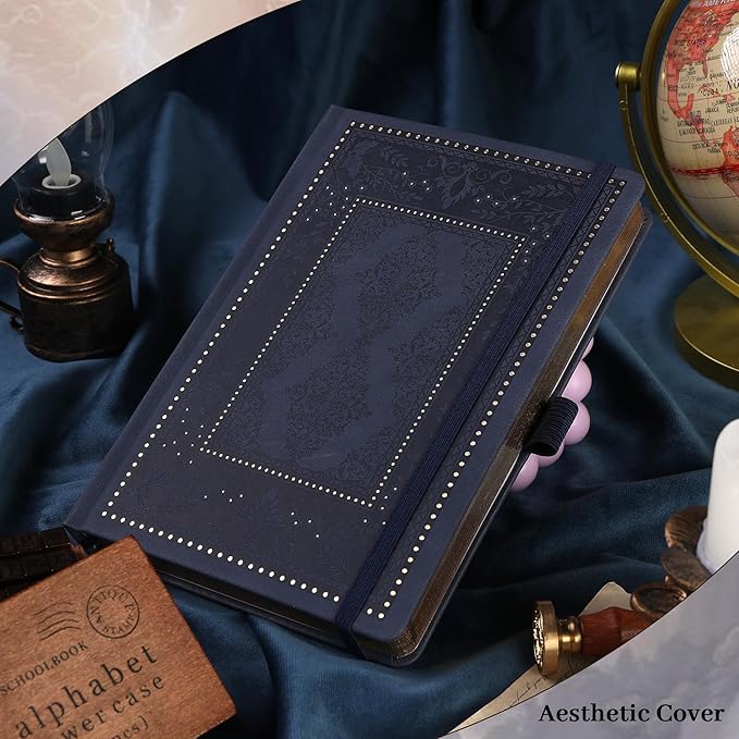 TIEFOSSI Bullet Dot Journals for Women Men, Dot Journals for Writing Women, 160gsm Thick Paper, 190 Numbered Pages, for Planner Organization