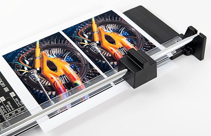 Dahle Vantage 50 Rotary Trimmer, 12" Cut Length, 5 Sheet Capacity, Self-Sharpening, Automatic Clamp, German Engineered Paper Cutter