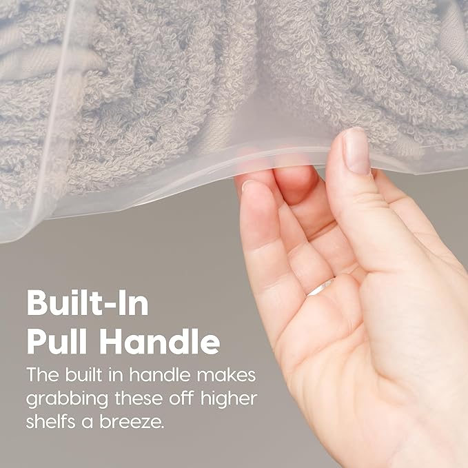 IRIS USA 72 Qt Stackable Plastic Storage Bins with Lids, 6 Pack - BPA-Free, Made in USA - See-Through Organizing Solution, Latches, Durable Nestable Containers, Secure Pull Handle - Clear