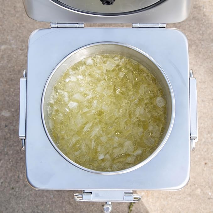 Bevanda - Sperse Drink Dispenser - Large Insulated Stainless Steel Water and Beverage Dispenser - Ideal for Parties, Camping Trips, and Outdoor Events - Leakproof, Durable, Portable (Tan, 5 Gallon)